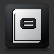 Black Square Button with Post Notes N2