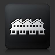 Black Square Button with Condos Icon N8