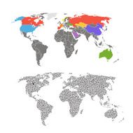 World map template