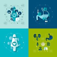 Medical flat infographic N83