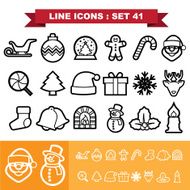 Line icons set 41