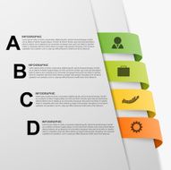 Abstract 3D illustration Infographic