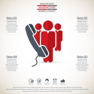 Business management strategy or human resource infographic N51