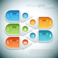 Abstract Gloss Shape Infographic