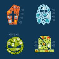 Halloween flat infographic N294