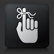 Black Square Button with Reminder Icon