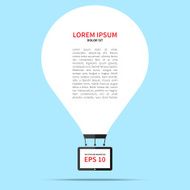 Hot air balloon abstract background concept