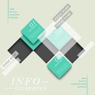 abstract square tag infographics