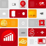 business geometric infographic N33