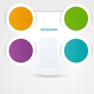 Vector abstract circles template Object design N8