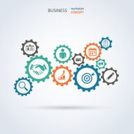 Colorful vector design for workflow