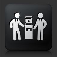 Black Square Button with Water Break