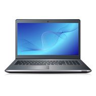 laptop with abstracts pattern on the screen