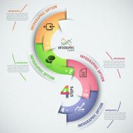 Modern infographics options banner N611