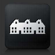 Black Square Button with Condos Icon N9