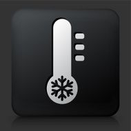 Black Square Button with Thermometer N2
