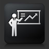 Black Square Button with Presentation N2