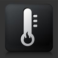 Black Square Button with Heat icon