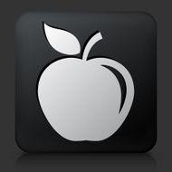 Black Square Button with Apple N3