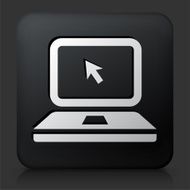 Black Square Button with Laptop N2