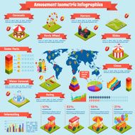 Amusement Isometric Infographics N2