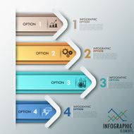 Modern infographics options banner N617
