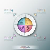 Modern infographics options banner N619