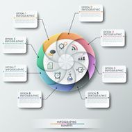 Modern infographics options banner N622