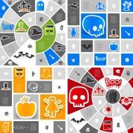 Halloween sticker infographic N44