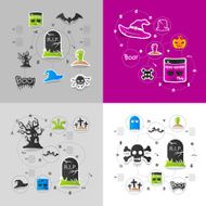 Halloween sticker concept N50