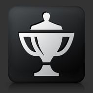 Black Square Button with Throphy Icon N2
