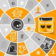 Halloween sticker infographic N45