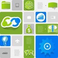business geometric infographic N34