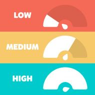 Flat Dashboard vector icons