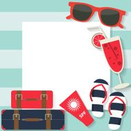 summer flat background N2