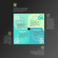Square Number Banners Vector