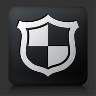Black Square Button with Shield Icon N2