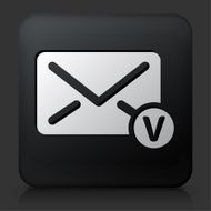 Black Square Button with Envelope Icon N4