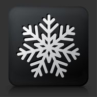 Black Square Button with Snowflake Icon N3