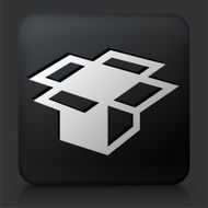 Black Square Button with Empty Box