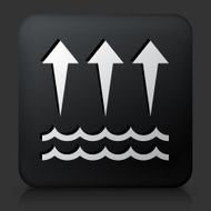 Black Square Button with Evaporation Icon N2
