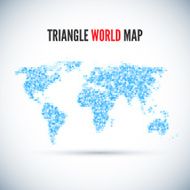 Triangle Map abstract isolated on a white backgrounds N2