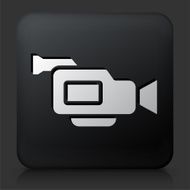 Black Square Button with Film Camera Icon N14