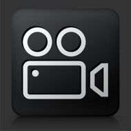 Black Square Button with Film Camera Icon N15