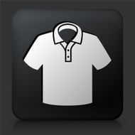 Black Square Button with Polo Shirt