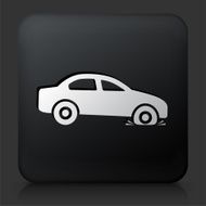 Black Square Button with Flat Tire