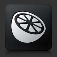 Black Square Button with Orange Icon N2