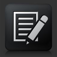Black Square Button with Paper N2