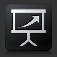 Black Square Button with Chart Stand