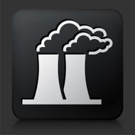 Black Square Button with Nuclear Reactor N2